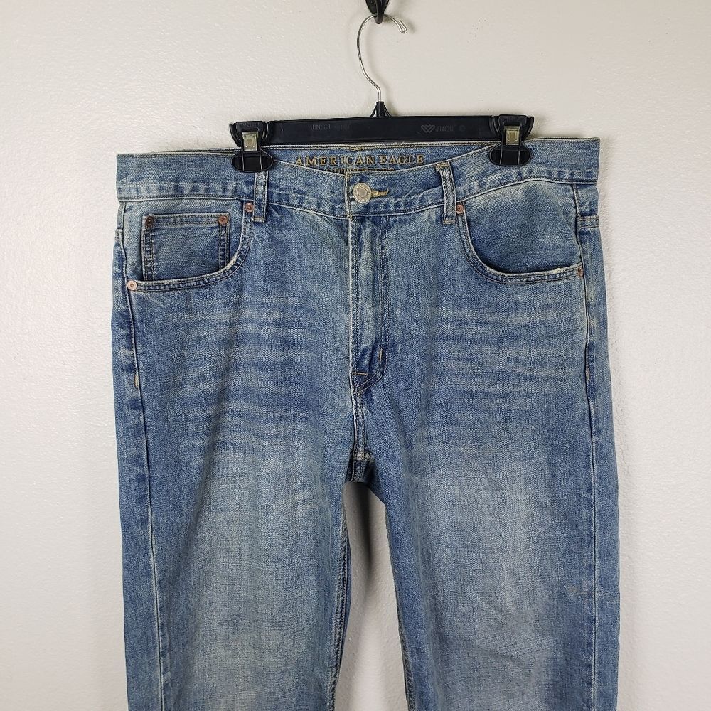Men's American Eagle Outfitters Slim Straight Denim Jeans Size 36X32 - Picture 6 of 10
